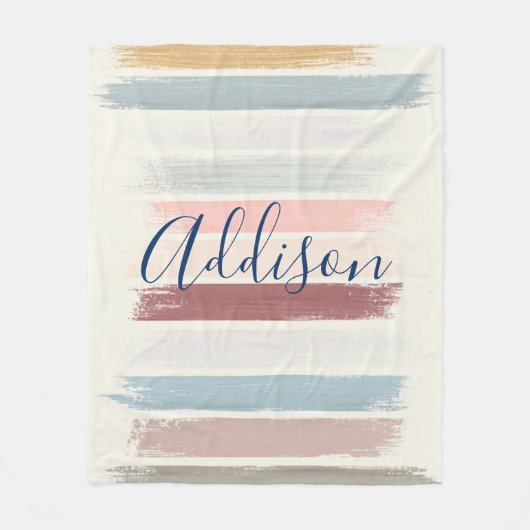 Pinselstriche personalisiert fleecedecke (Vorderseite)