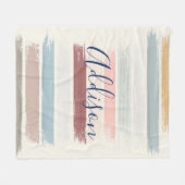 Pinselstriche personalisiert fleecedecke (Vorderseite (Horizontal))