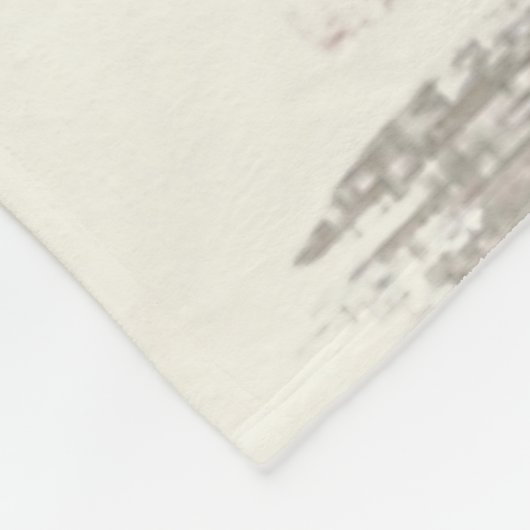 Pinselstriche personalisiert fleecedecke (Ecke)