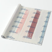 Pinselstriche personalisiert geschenkpapier (Ungerollt)