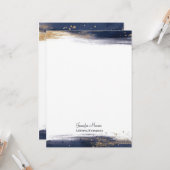 Pinselstriche personalisiert karte (Vorderseite/Rückseite Beispiel)