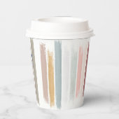Pinselstriche personalisiert pappbecher (Rückseite)