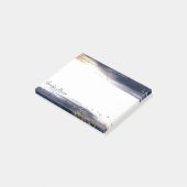 Pinselstriche personalisiert post-it klebezettel (angewinkelt)