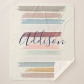 Pinselstriche personalisiert sherpadecke (Vorderseite)