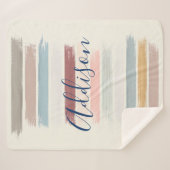 Pinselstriche personalisiert sherpadecke (Vorderseite (Horizontal))