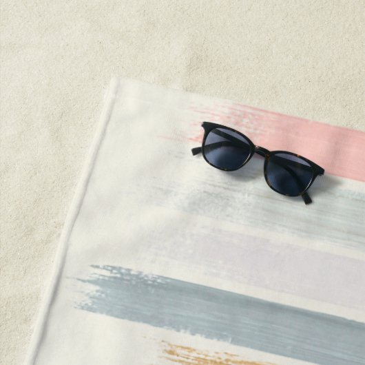 Pinselstriche personalisiert strandtuch (Beispiel)