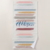 Pinselstriche personalisiert strandtuch (Vorderseite)