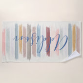 Pinselstriche personalisiert strandtuch (Vorderseite)