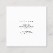 Pinselstriche Quadratische Visitenkarte (Rückseite)