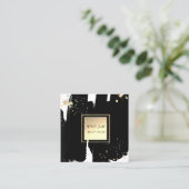 Pinselstriche Quadratische Visitenkarte (Stehend Vorderseite)