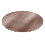 Pinselstriche Rose Gold Metallic Schneidebrett (Ecke)