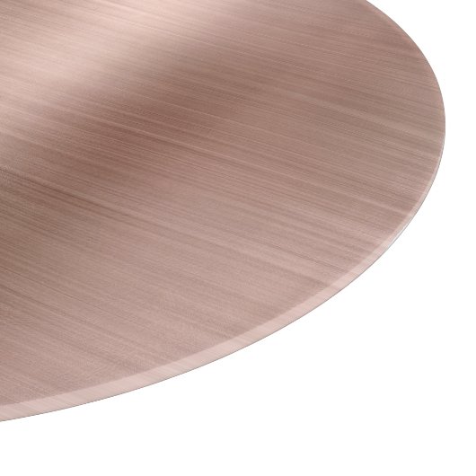 Pinselstriche Rose Gold Metallic Schneidebrett (Ecke)