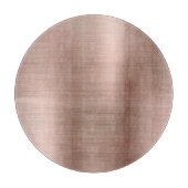 Pinselstriche Rose Gold Metallic Schneidebrett (Vorderseite)