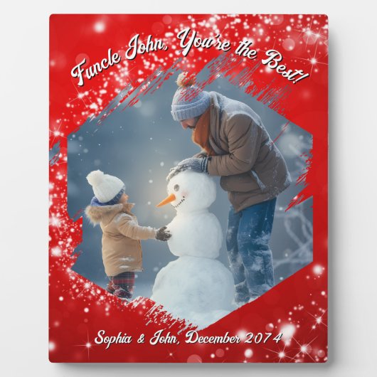 Pinselstriche Roter Pinselstrich Foto Rahmen (Vorderseite)