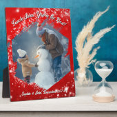 Pinselstriche Roter Pinselstrich Foto Rahmen (Seite)