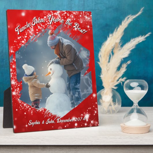 Pinselstriche Roter Pinselstrich Foto Rahmen (Seite)