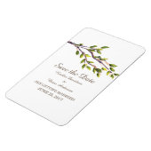 Pinselstriche Save the Date Flexi Magnet (Linke Seite)