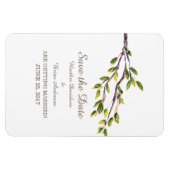Pinselstriche Save the Date Flexi Magnet (Horizontal)