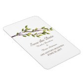 Pinselstriche Save the Date Flexi Magnet (Rechte Seite)