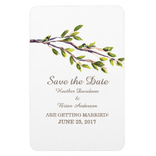 Pinselstriche Save the Date Flexi Magnet
