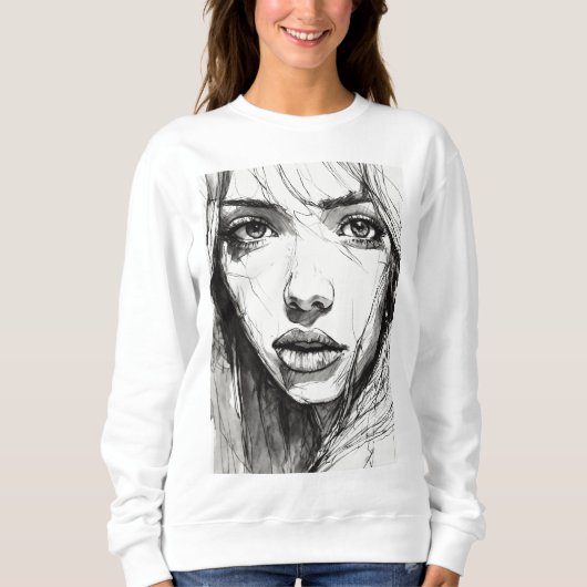Pinselstriche Sweatshirt (Vorderseite)