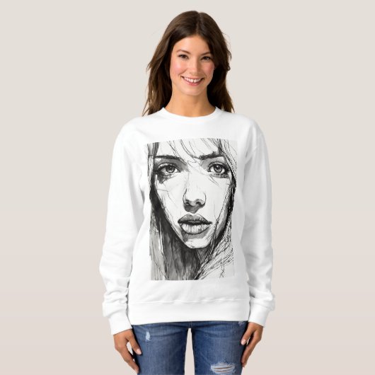 Pinselstriche Sweatshirt (Vorne ganz)