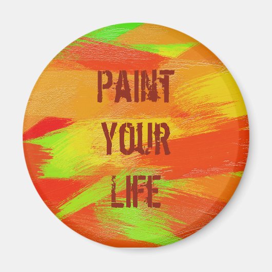 Pinselstriche Textur Magnet (Vorne)