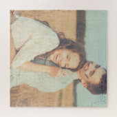 Pinselstriche überlagern Benutzerdefiniertes Foto Puzzle (Horizontal)