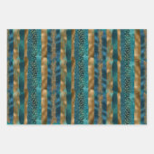 Pinselstriche und Konfetti Geschenkpapier Set (Vorderseite 2)