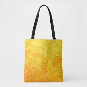 Pinselstriche und -kurven mit abstraktem Hintergru Tasche