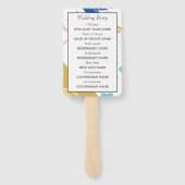 Pinselstriche und Silhouette Fächer (Rückseite)