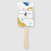 Pinselstriche und Silhouette Fächer (Vorderseite)