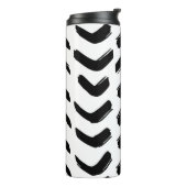 Pinselstriche Vintag nahtlos. Schwarz und Thermosbecher (Nach links gedreht)