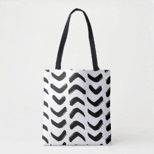 Pinselstriche vintage nahtloses Muster. Schwarz un Tasche