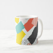 Pinselstriche: Vintages Muster. Kaffeetasse (VorderseiteRechts)