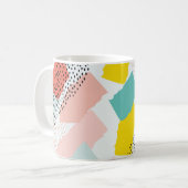 Pinselstriche: Vintages Muster. Kaffeetasse (Vorderseite Links)