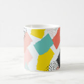 Pinselstriche: Vintages Muster. Kaffeetasse (Mittel)