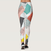Pinselstriche: Vintages Muster. Leggings (Rückseite)