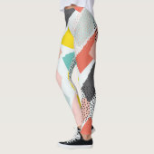 Pinselstriche: Vintages Muster. Leggings (Links)