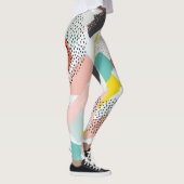 Pinselstriche: Vintages Muster. Leggings (Rechts)