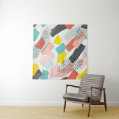 Pinselstriche: Vintages Muster. Wandteppich (Beispiel)