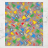 Pinselstriche Weinetikett (Einzelnes Label)