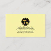 Pinselstriche Zuhause Paint Lines Visitenkarte (Rückseite)