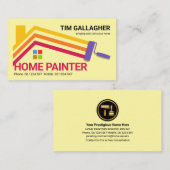 Pinselstriche Zuhause Paint Lines Visitenkarte (Vorne/Hinten)