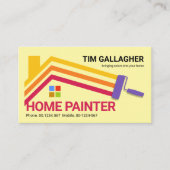 Pinselstriche Zuhause Paint Lines Visitenkarte (Vorderseite)