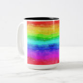 Pinselstriche Zweifarbige Tasse (Vorderseite Links)