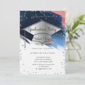 Pinselstrichkasten, Diamanten-Abschluss Einladung (Stehend Vorderseite)