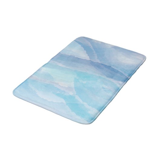 Pinselstrichkunst, abstrakt, cool badematte (Schrägansicht)