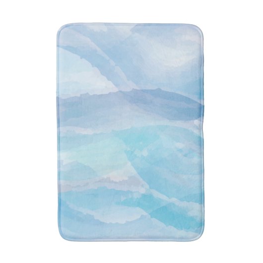 Pinselstrichkunst, abstrakt, cool badematte (Vorderseite Vertikal)