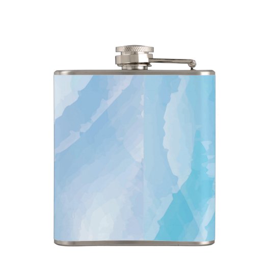 Pinselstrichkunst, abstrakt, cool flachmann (Rückseite)